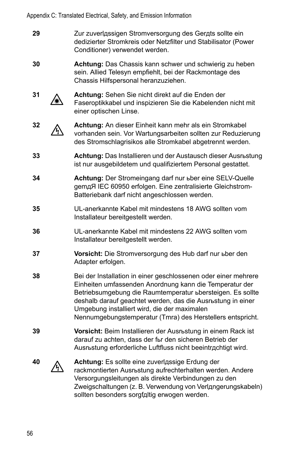 Allied Telesis AT-FS202SC/FS1 User Manual | Page 66 / 88