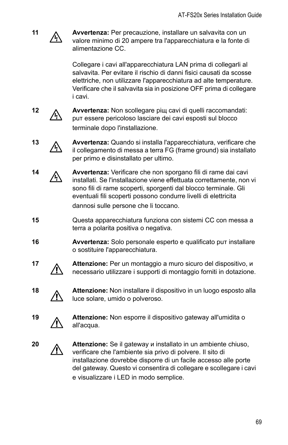 Allied Telesis AT-FS202SC/FS1 User Manual | Page 79 / 88