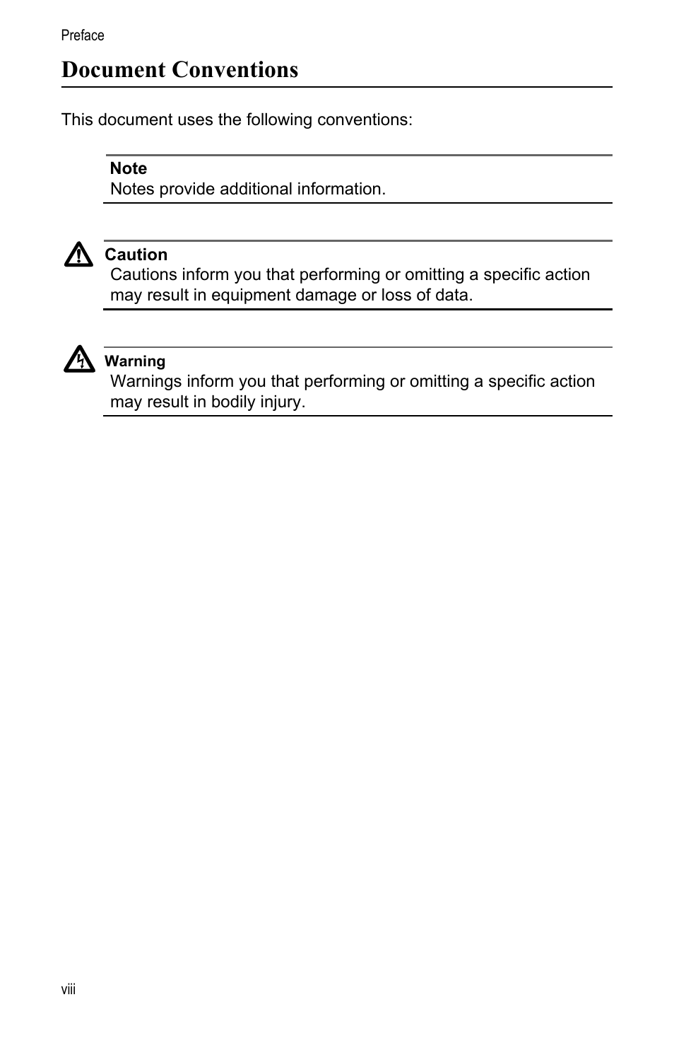 Document conventions | Allied Telesis AT-FS202SC/FS1 User Manual | Page 8 / 88