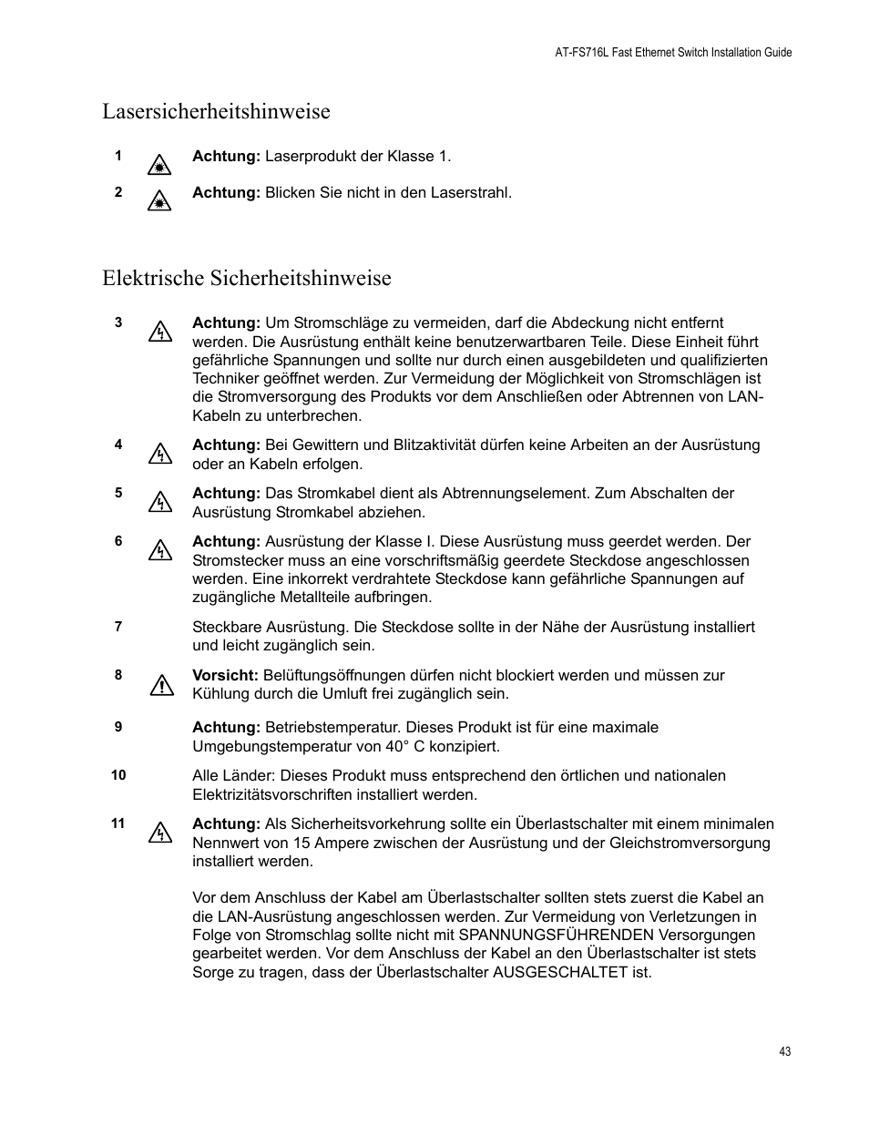Allied Telesis AT-FS716L User Manual | Page 43 / 62
