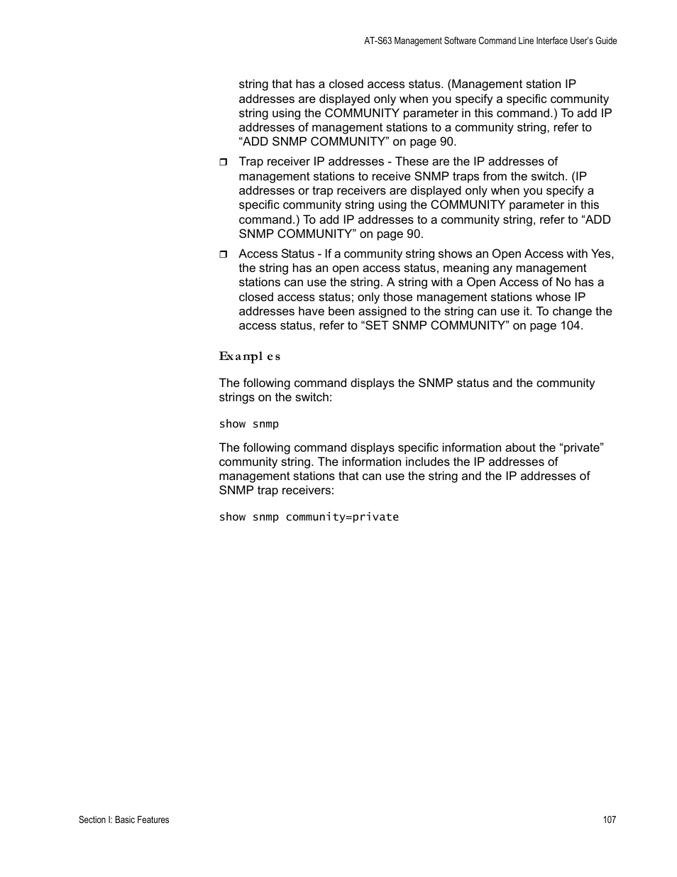 Allied Telesis AT-S63 User Manual | Page 107 / 718