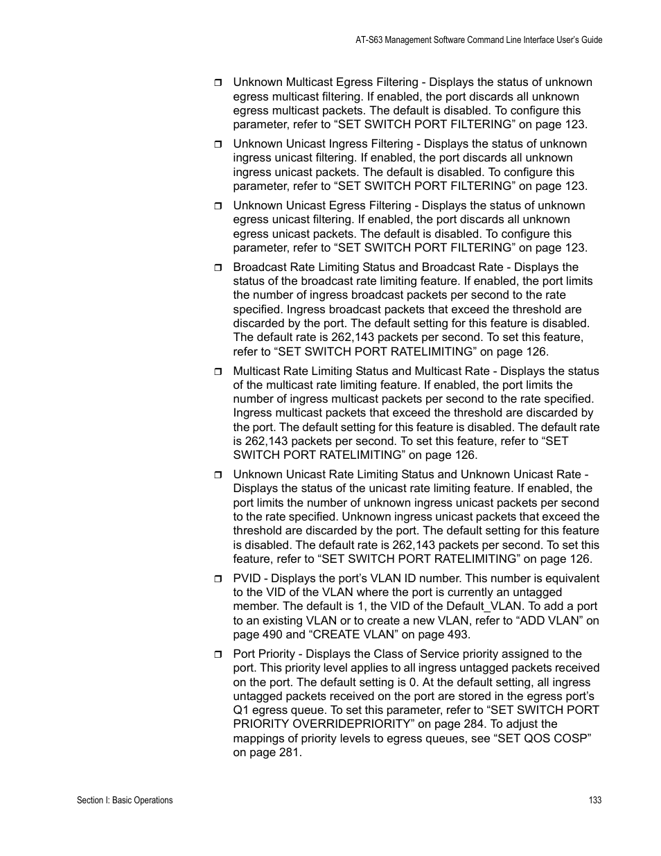 Allied Telesis AT-S63 User Manual | Page 133 / 718
