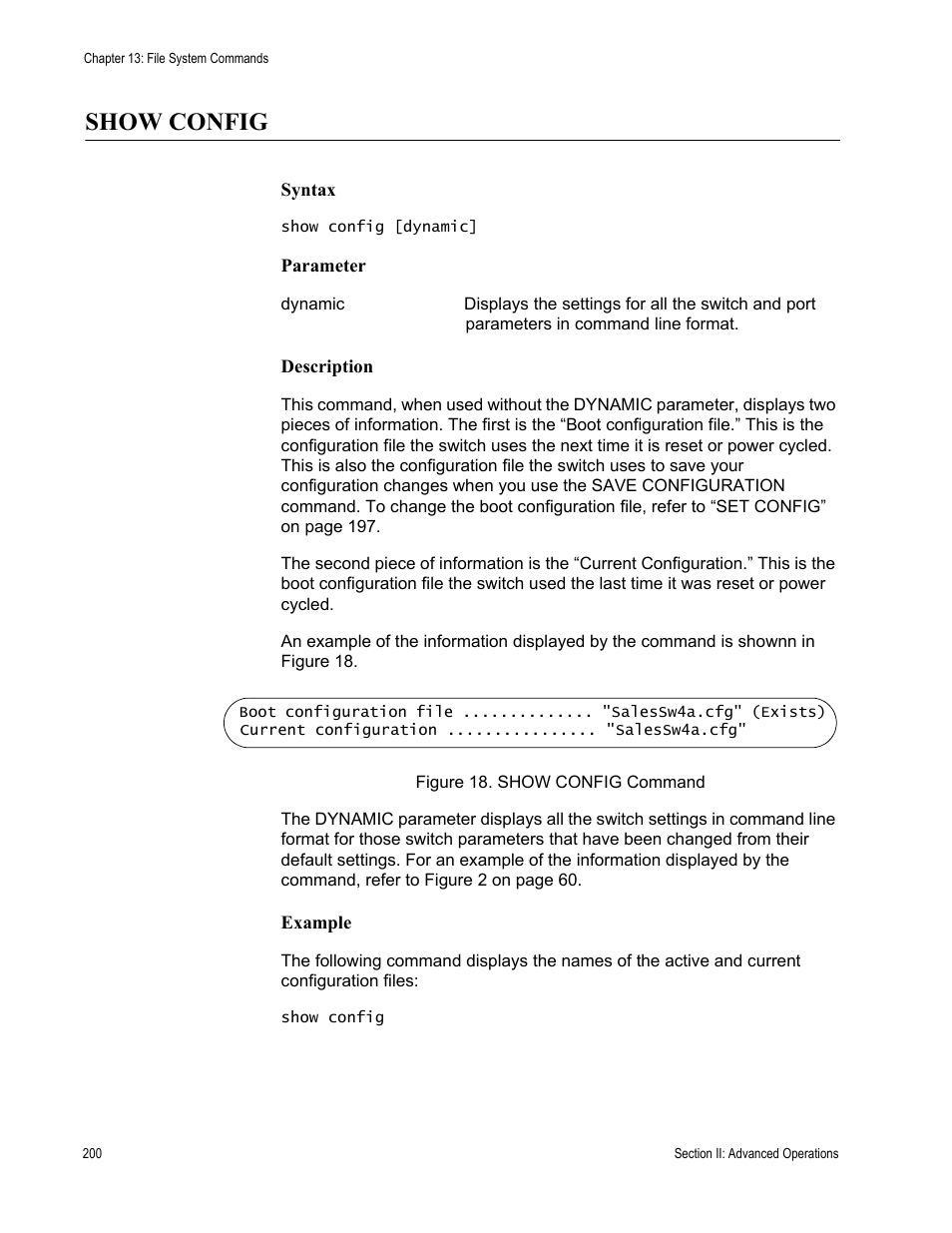 Show config | Allied Telesis AT-S63 User Manual | Page 200 / 718