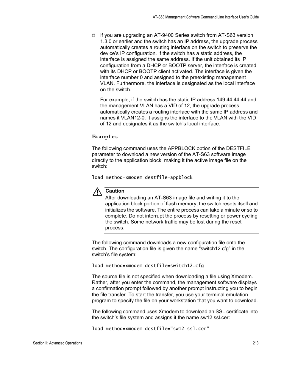 Allied Telesis AT-S63 User Manual | Page 213 / 718