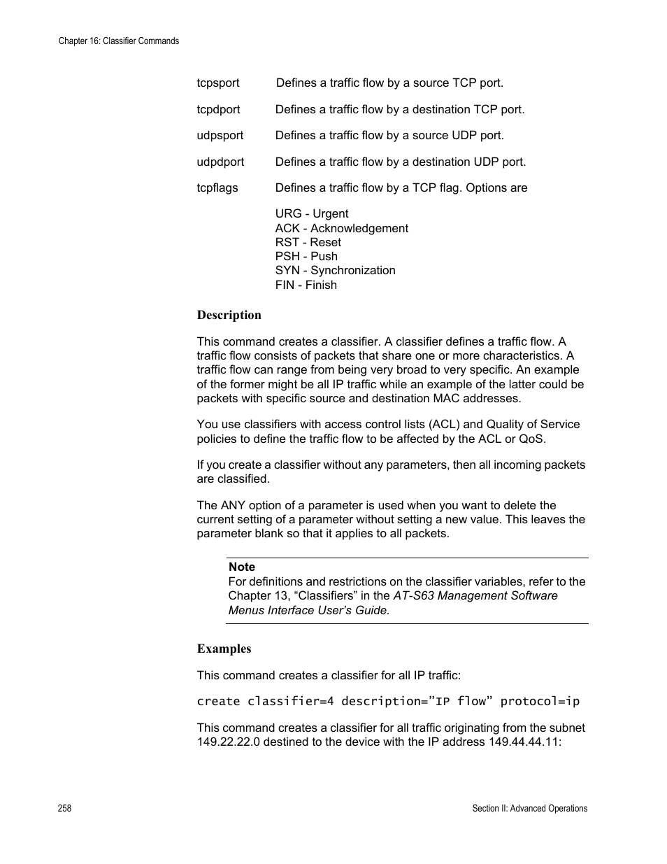 Allied Telesis AT-S63 User Manual | Page 258 / 718