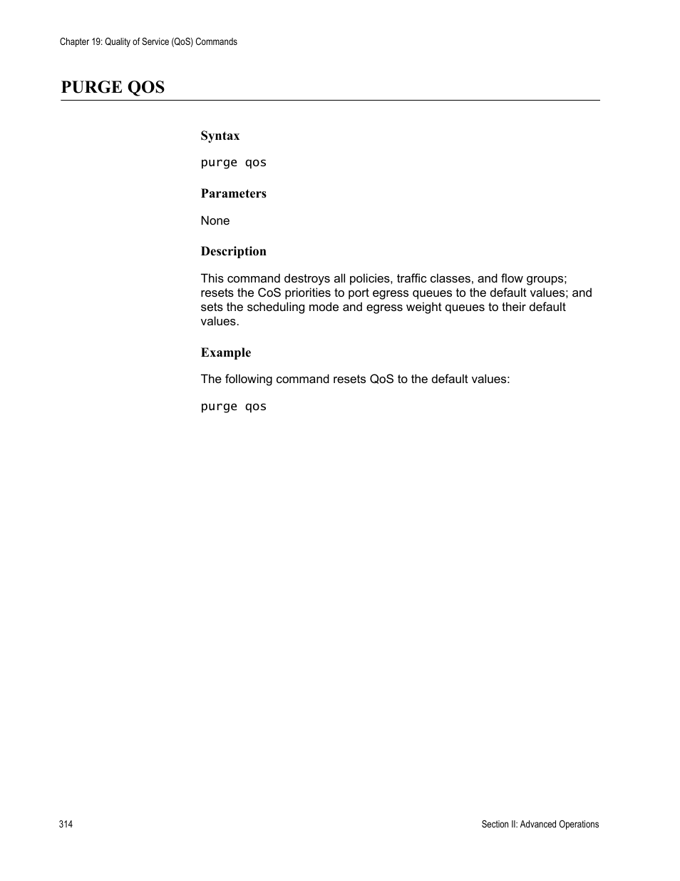 Purge qos | Allied Telesis AT-S63 User Manual | Page 314 / 718