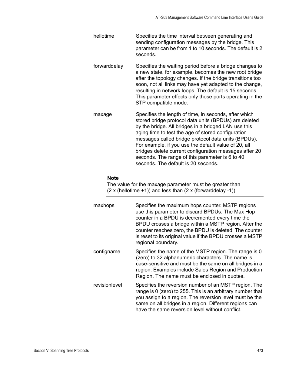 Allied Telesis AT-S63 User Manual | Page 473 / 718