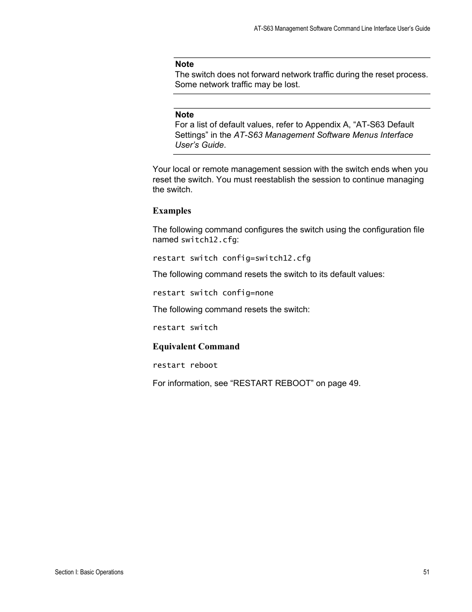 Allied Telesis AT-S63 User Manual | Page 51 / 718