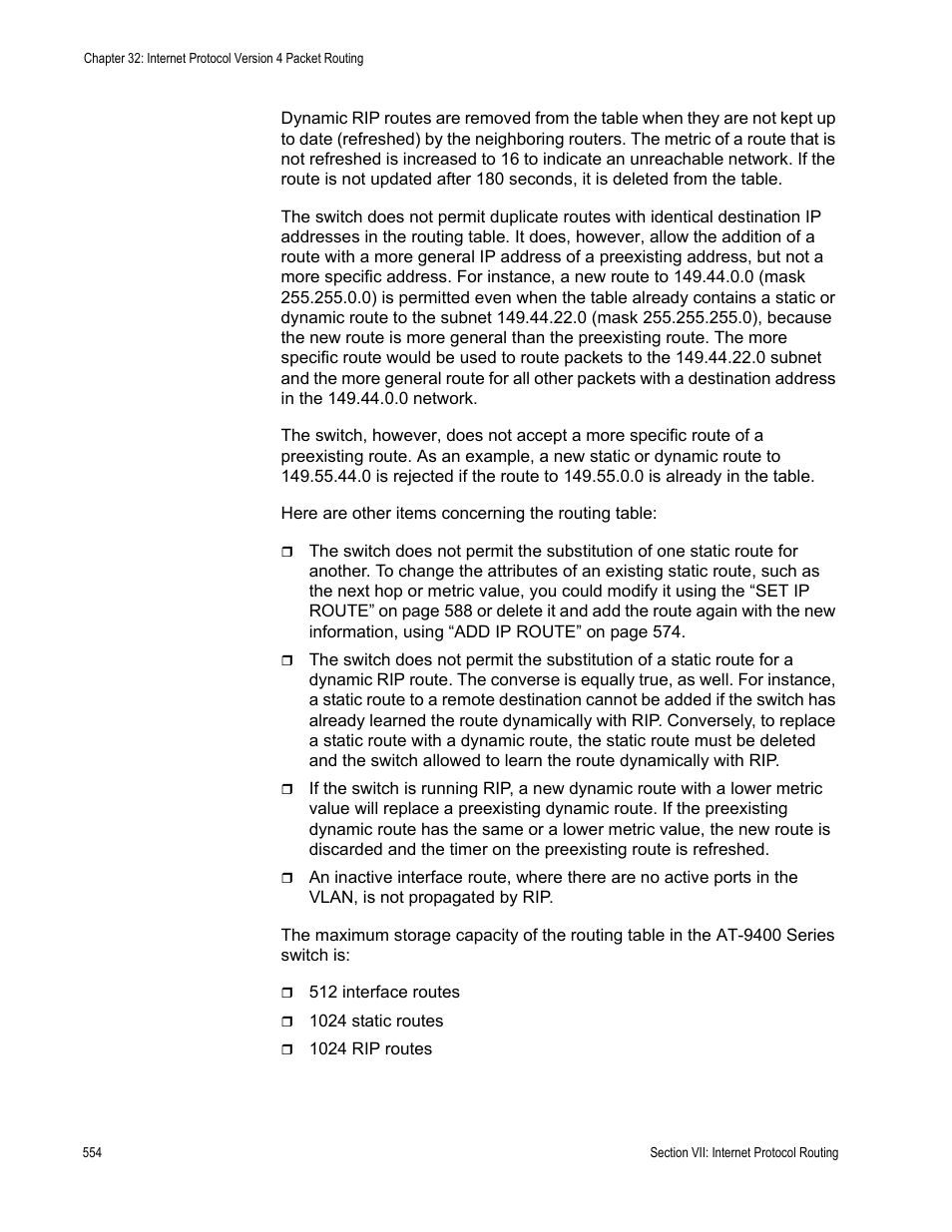 Allied Telesis AT-S63 User Manual | Page 554 / 718