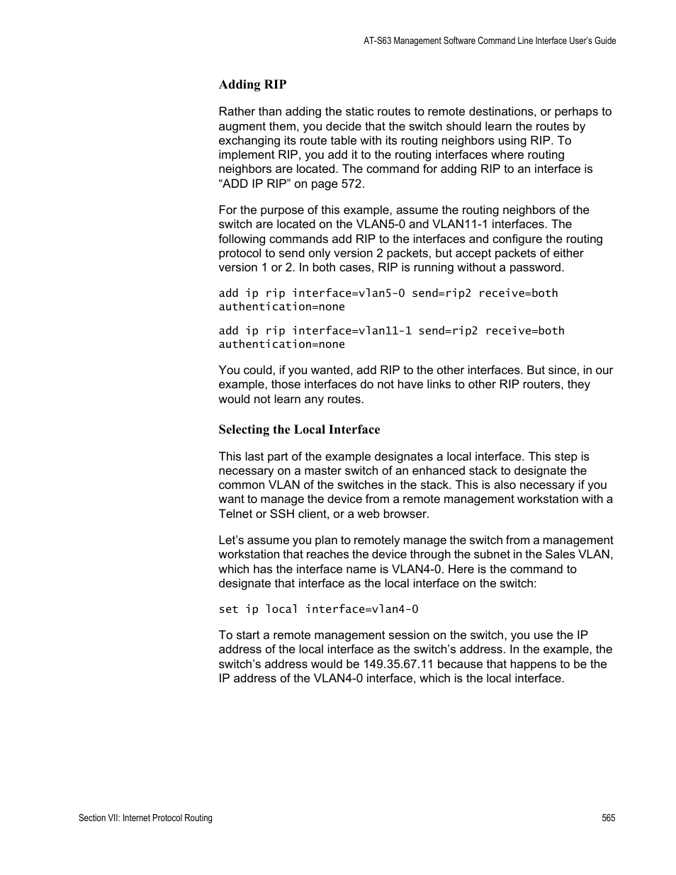 Allied Telesis AT-S63 User Manual | Page 565 / 718
