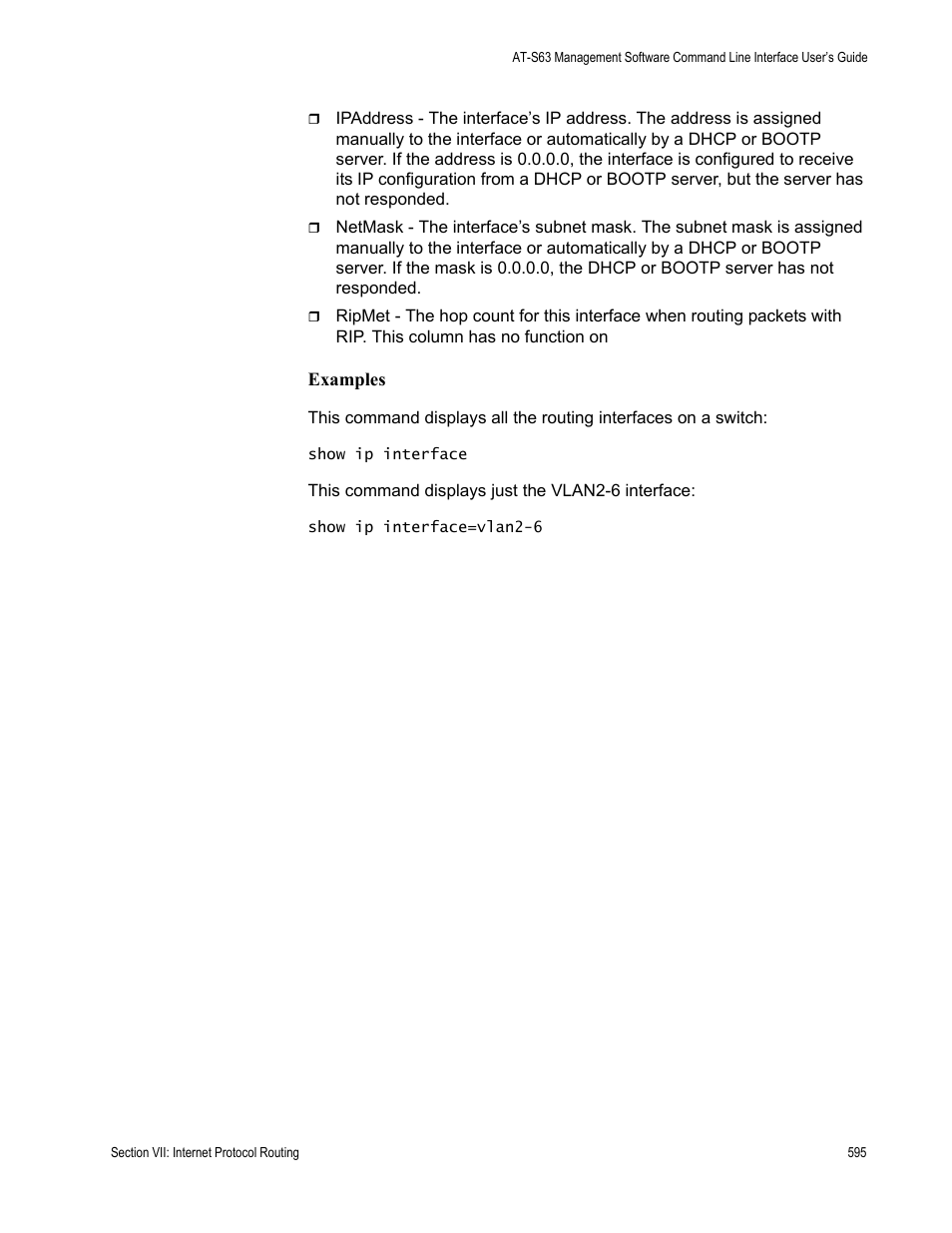 Allied Telesis AT-S63 User Manual | Page 595 / 718
