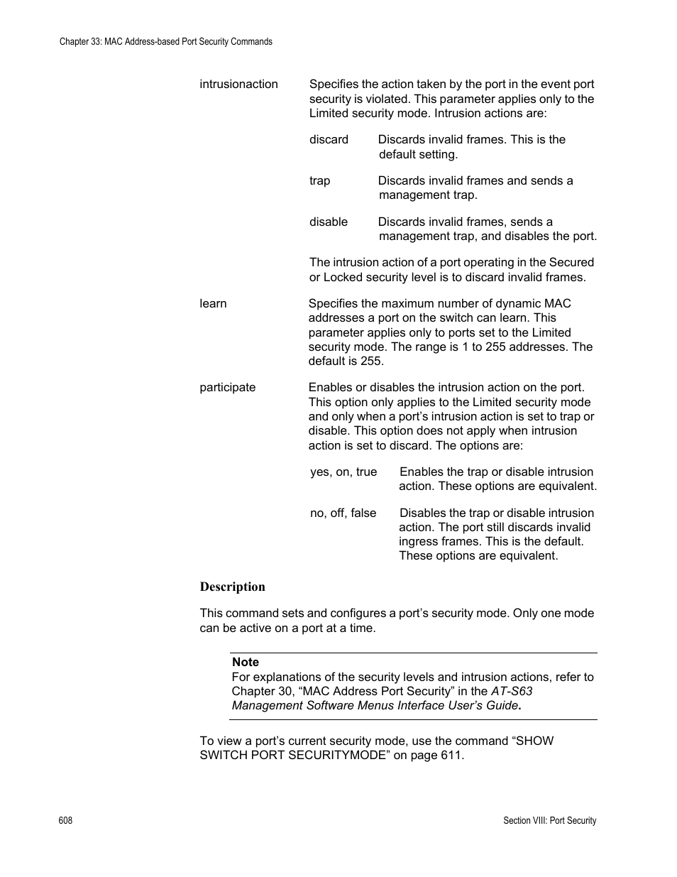 Allied Telesis AT-S63 User Manual | Page 608 / 718
