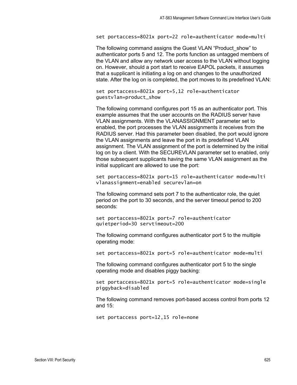 Allied Telesis AT-S63 User Manual | Page 625 / 718
