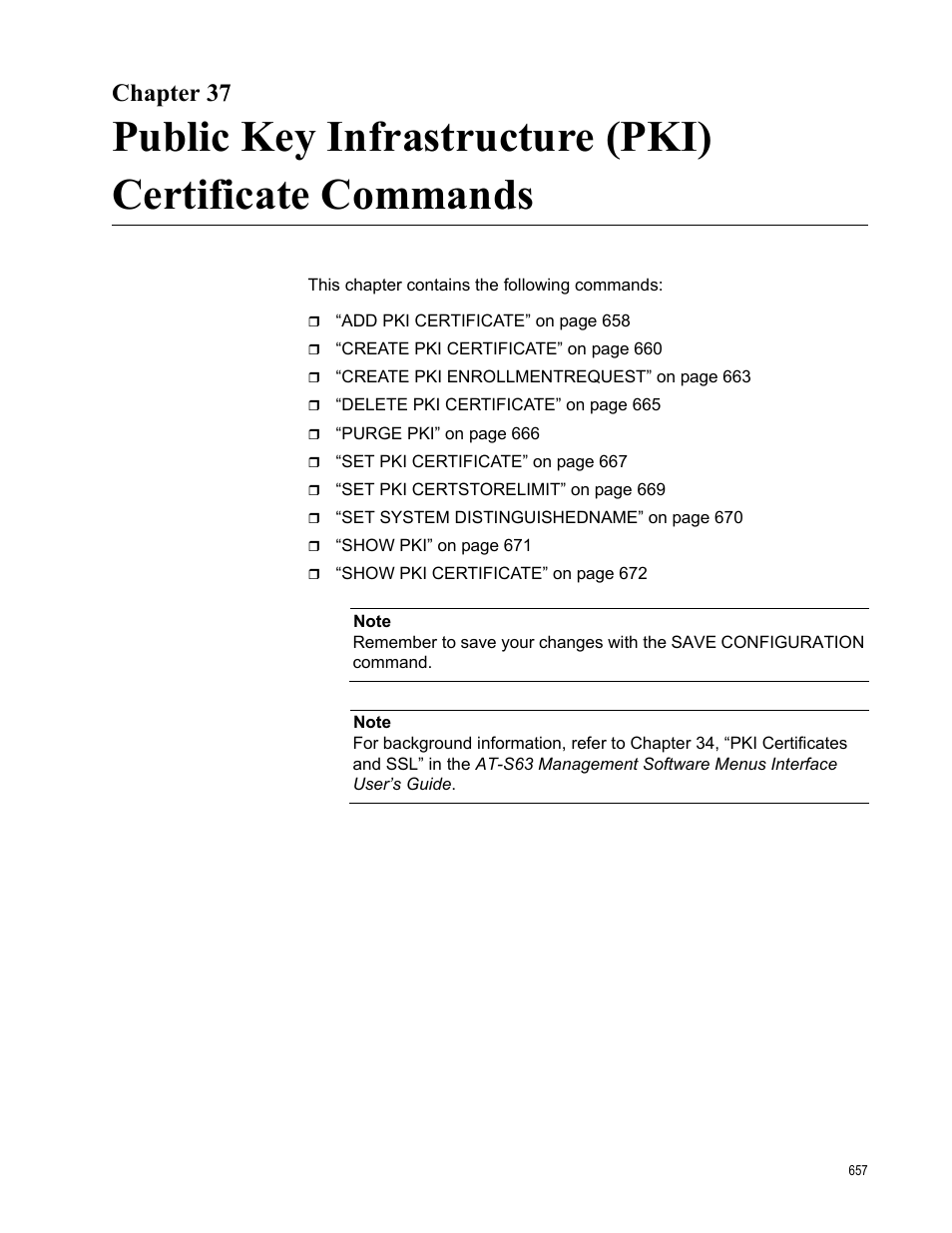 Chapter 37 | Allied Telesis AT-S63 User Manual | Page 657 / 718