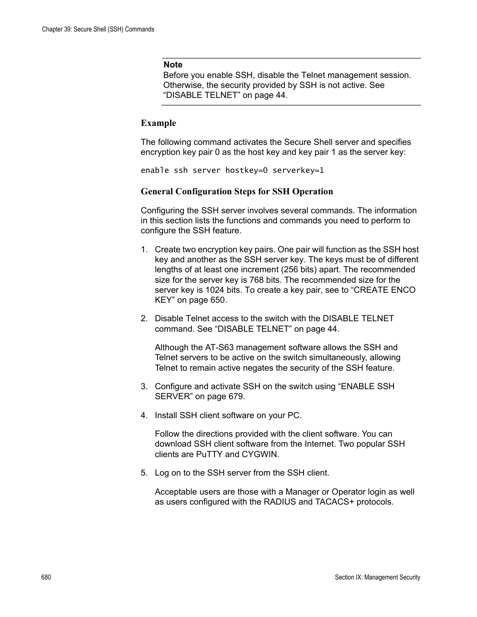 Allied Telesis AT-S63 User Manual | Page 680 / 718