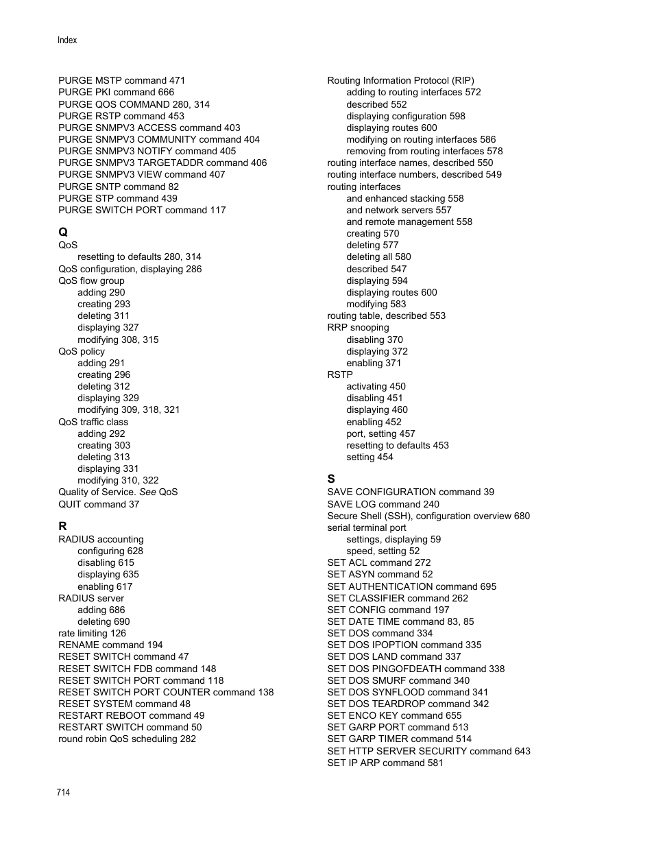 Allied Telesis AT-S63 User Manual | Page 714 / 718