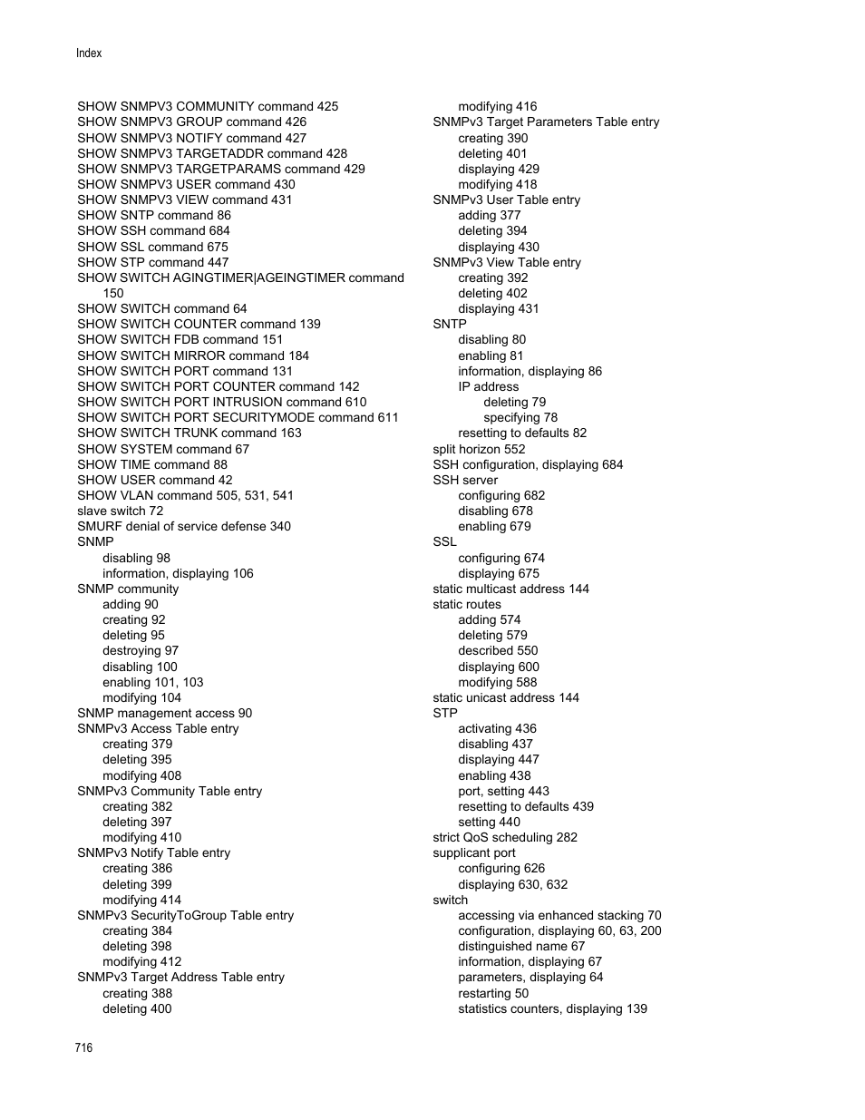 Allied Telesis AT-S63 User Manual | Page 716 / 718