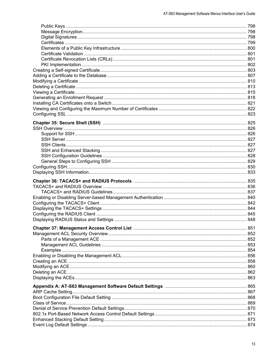 Allied Telesis AT-S63 User Manual | Page 13 / 944