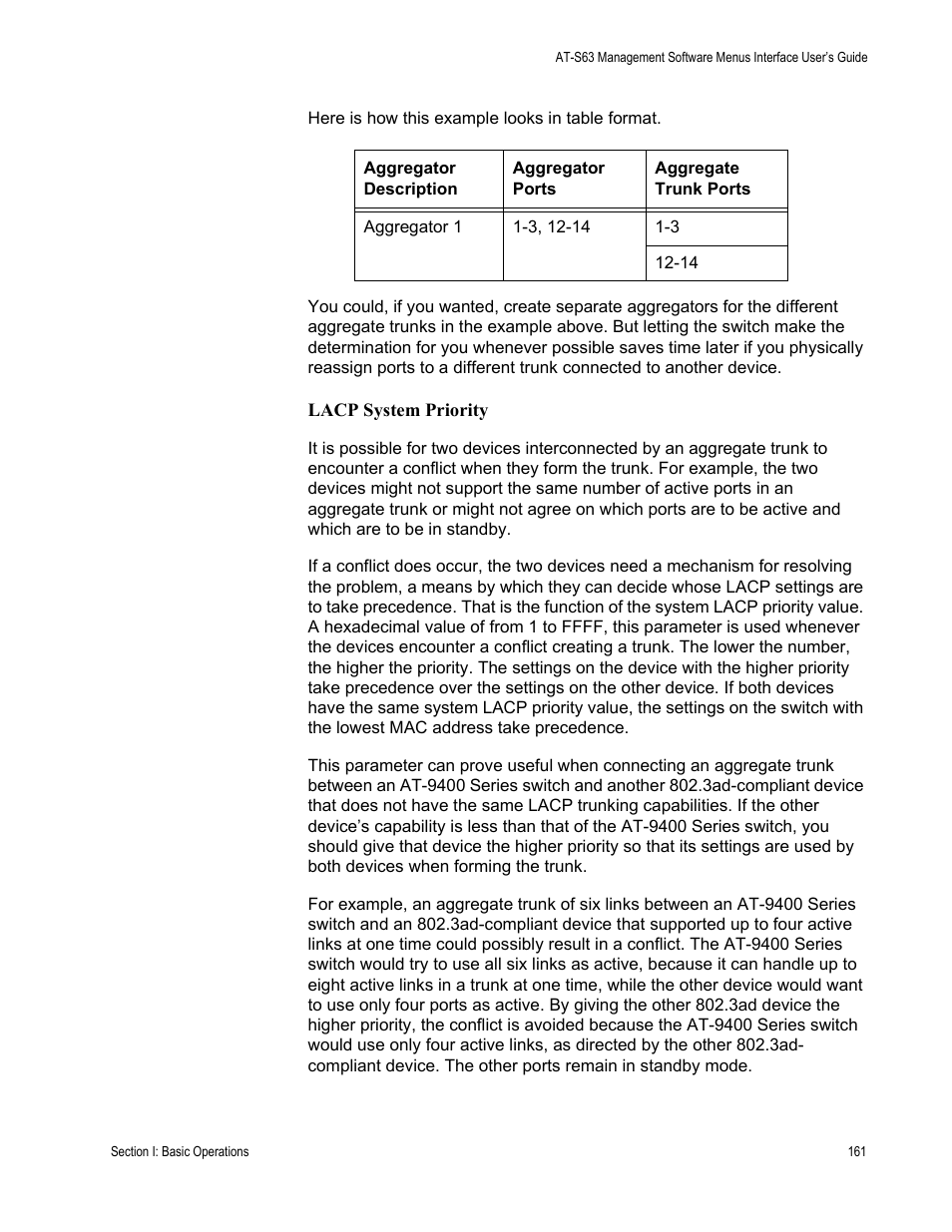 Allied Telesis AT-S63 User Manual | Page 161 / 944