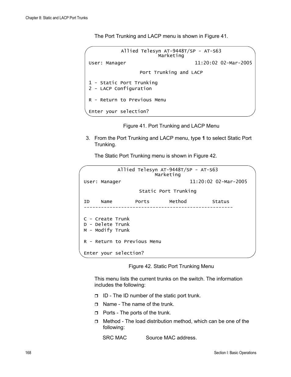 Allied Telesis AT-S63 User Manual | Page 168 / 944