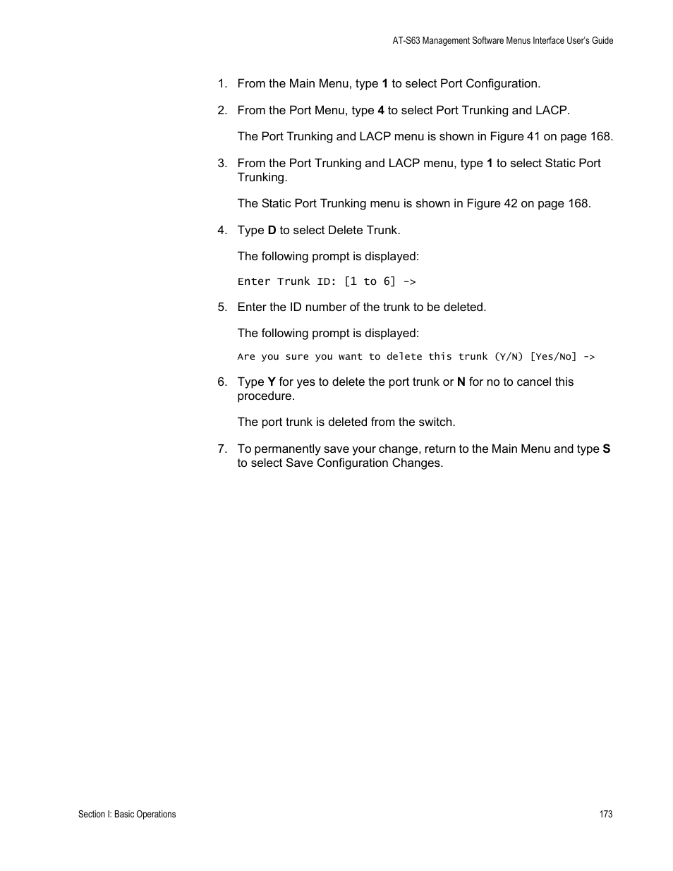 Allied Telesis AT-S63 User Manual | Page 173 / 944