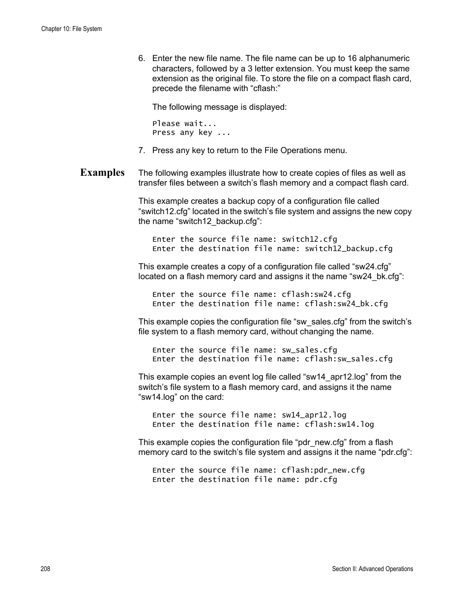 Examples | Allied Telesis AT-S63 User Manual | Page 208 / 944