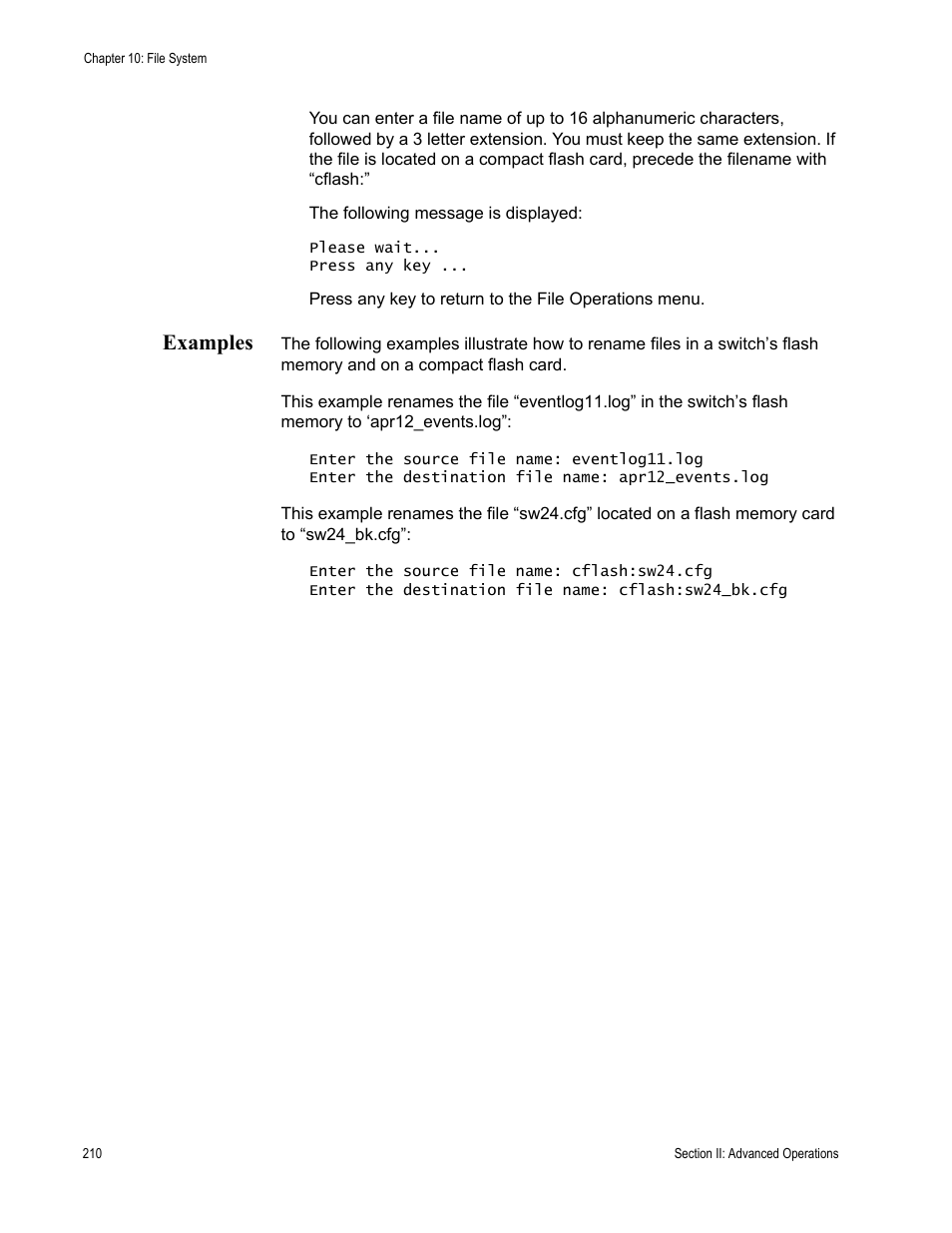 Examples | Allied Telesis AT-S63 User Manual | Page 210 / 944