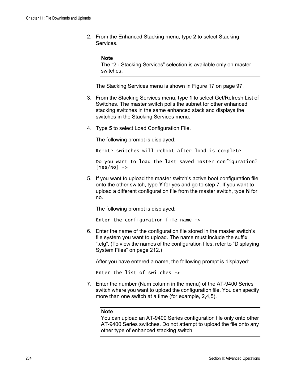 Allied Telesis AT-S63 User Manual | Page 234 / 944