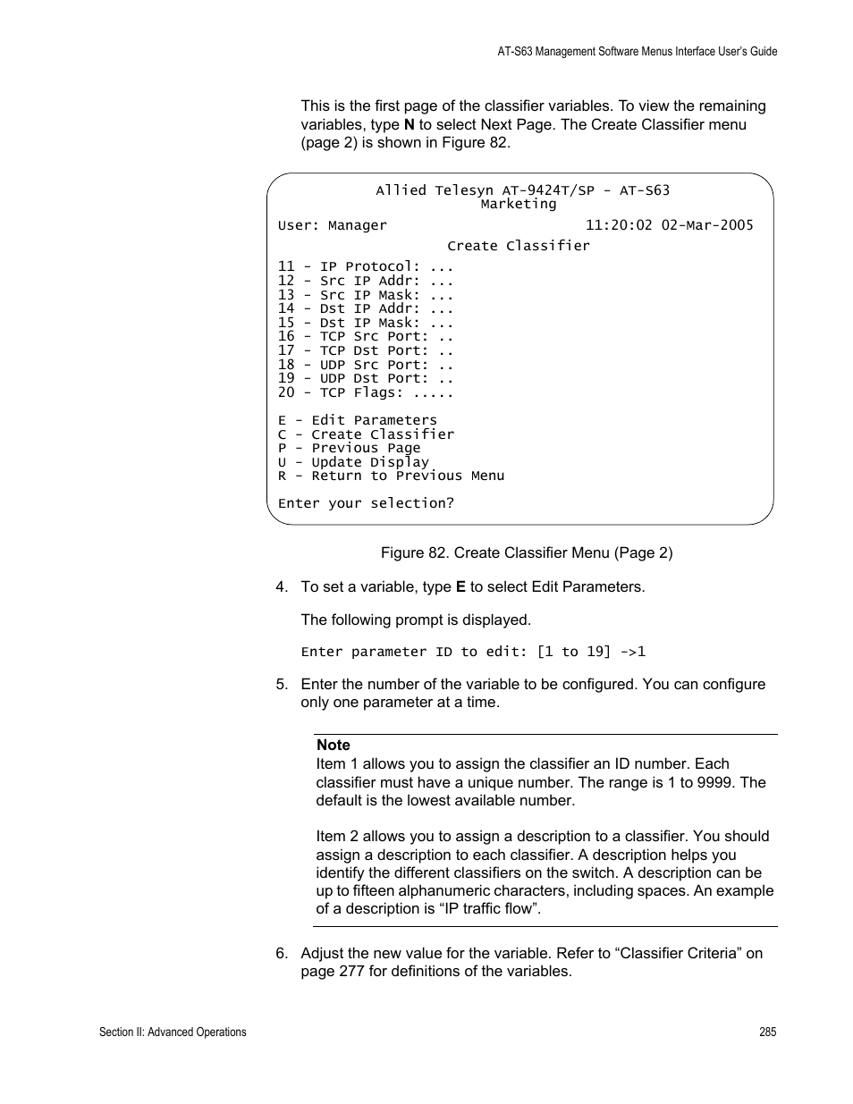 Allied Telesis AT-S63 User Manual | Page 285 / 944