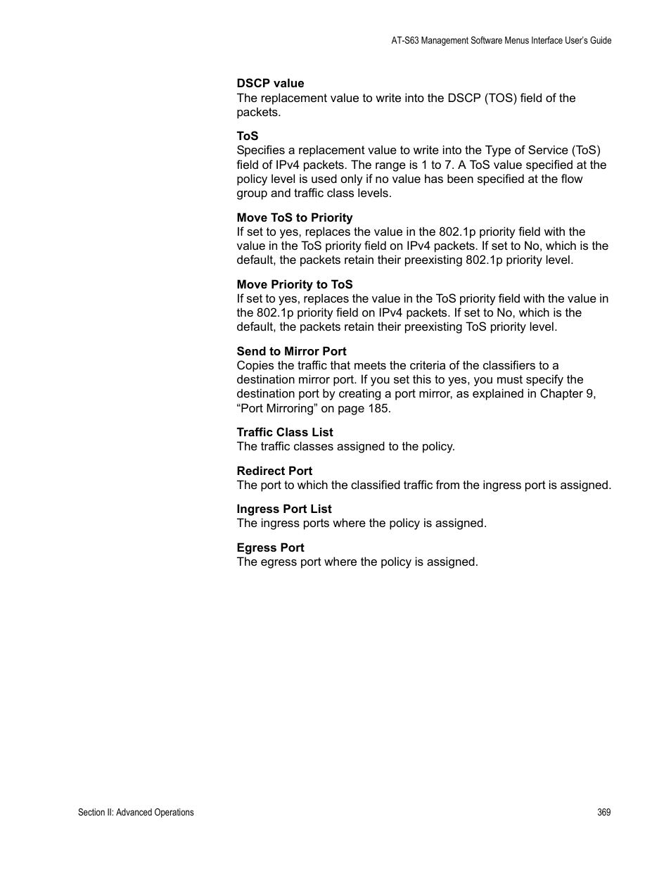 Allied Telesis AT-S63 User Manual | Page 369 / 944