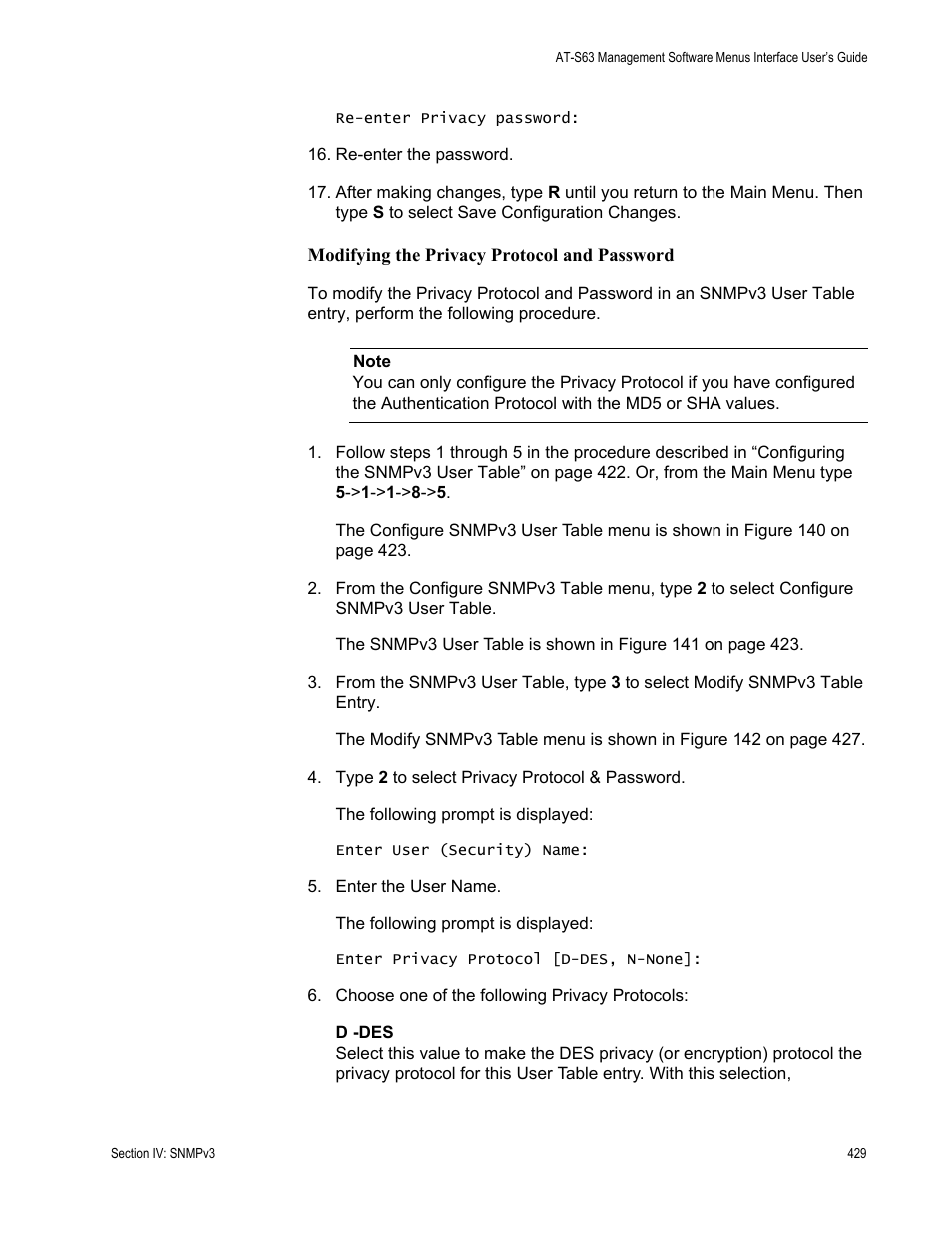 Allied Telesis AT-S63 User Manual | Page 429 / 944