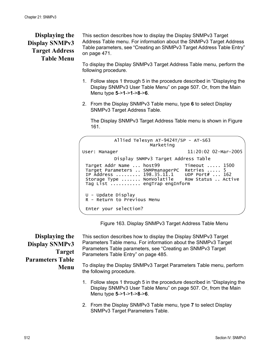 Allied Telesis AT-S63 User Manual | Page 512 / 944