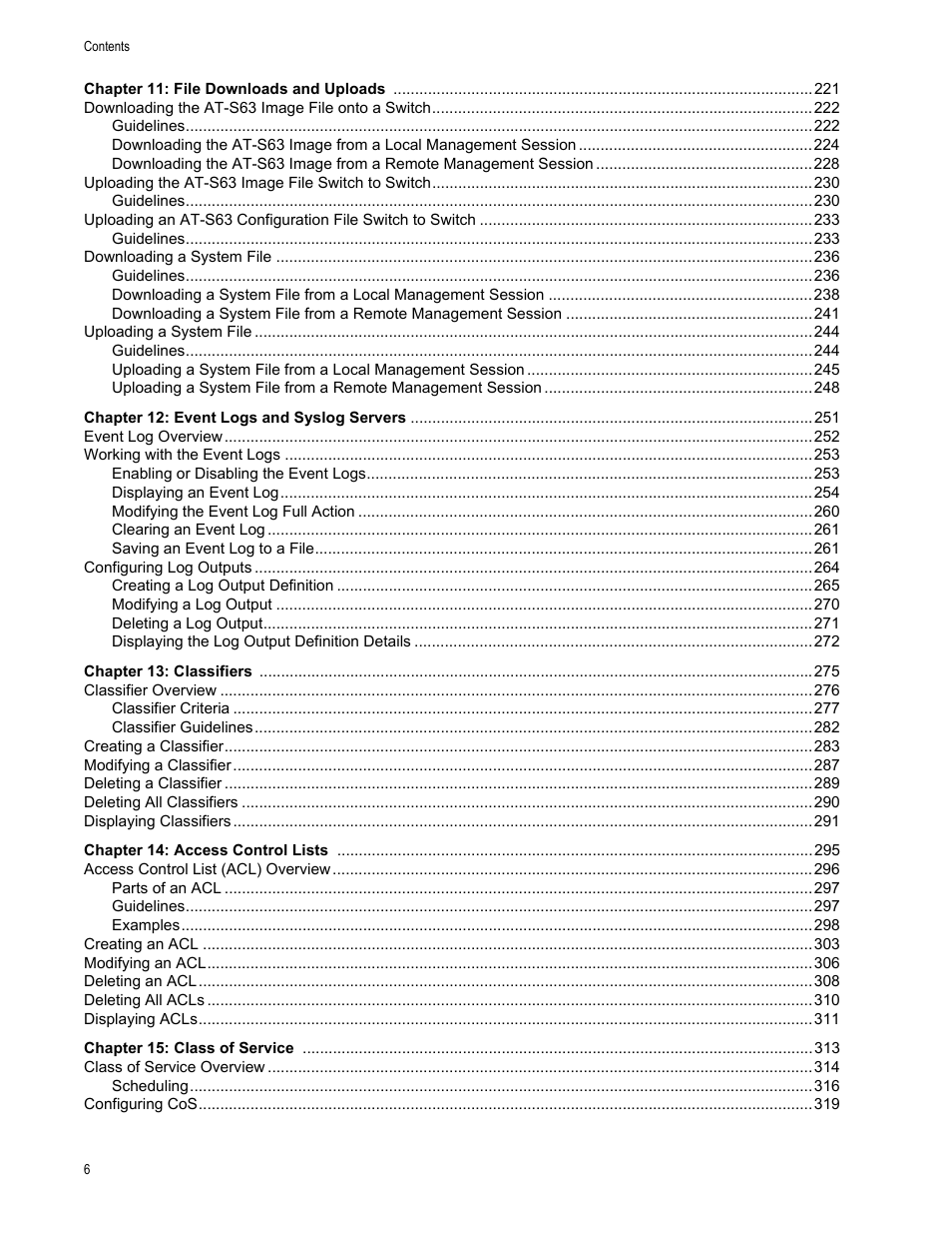 Allied Telesis AT-S63 User Manual | Page 6 / 944