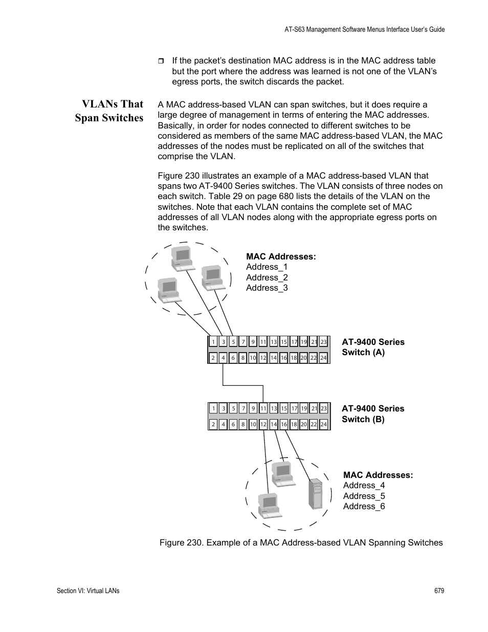 Vlans that span switches | Allied Telesis AT-S63 User Manual | Page 679 / 944