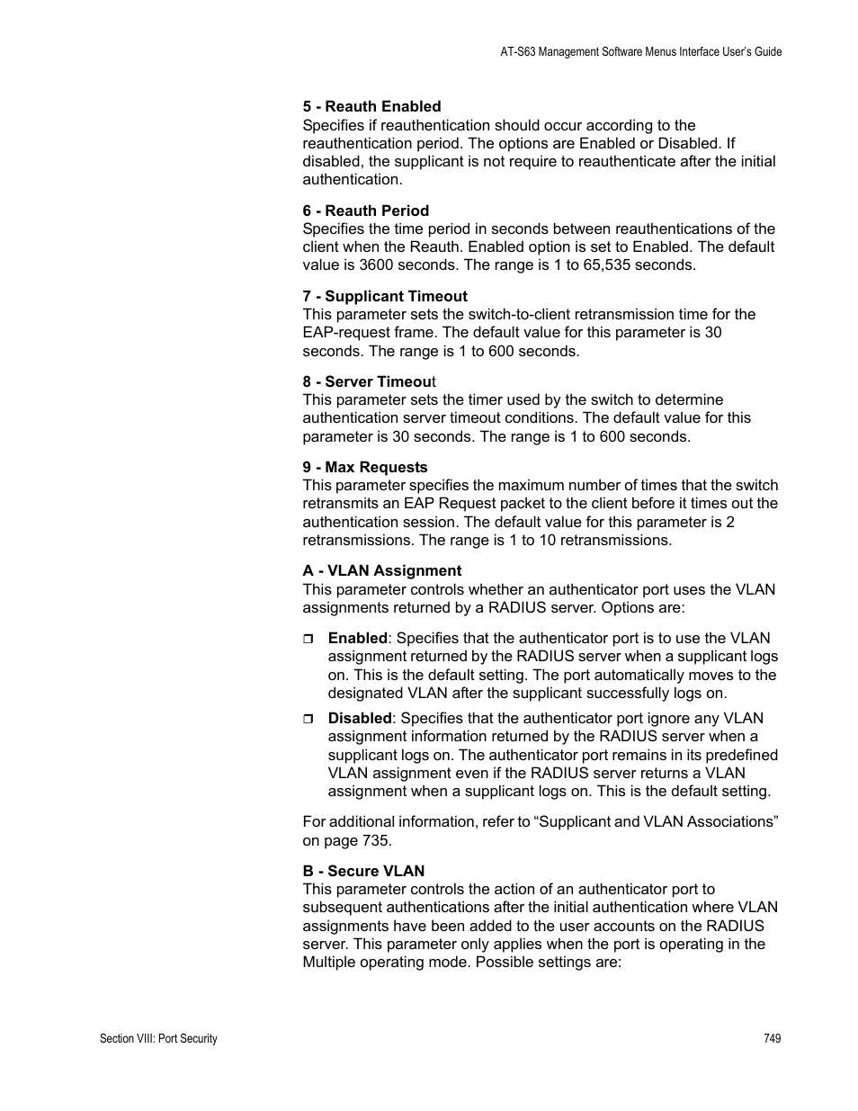 Allied Telesis AT-S63 User Manual | Page 749 / 944