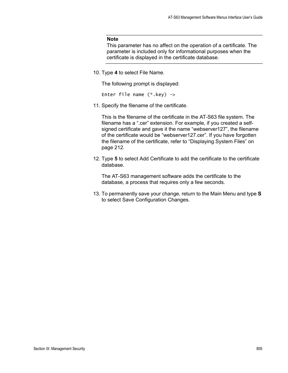 Allied Telesis AT-S63 User Manual | Page 809 / 944