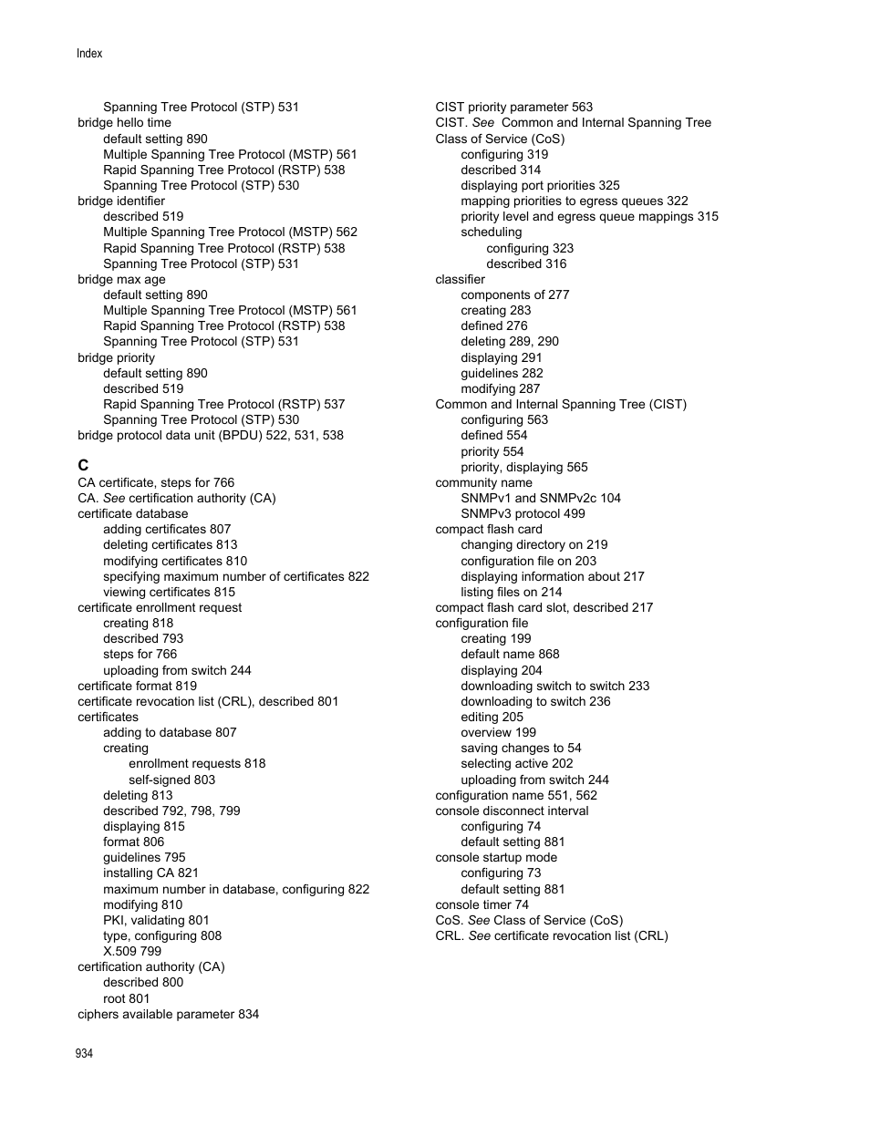Allied Telesis AT-S63 User Manual | Page 934 / 944