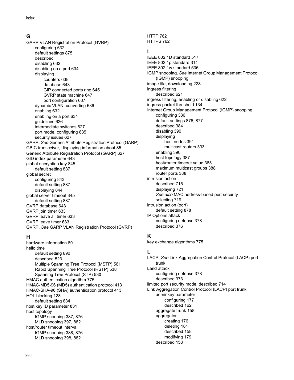 Allied Telesis AT-S63 User Manual | Page 936 / 944