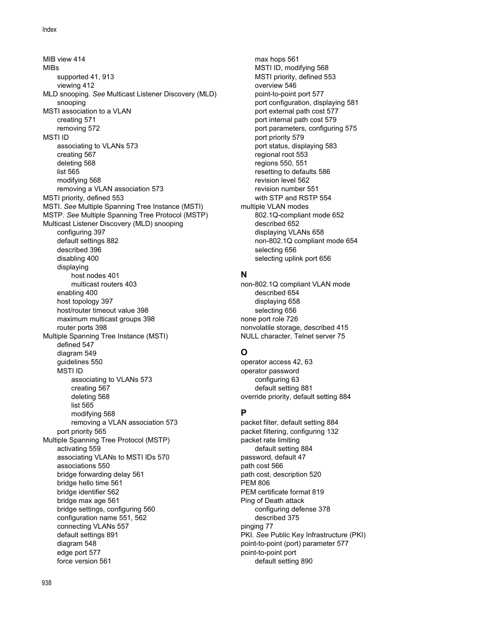 Allied Telesis AT-S63 User Manual | Page 938 / 944