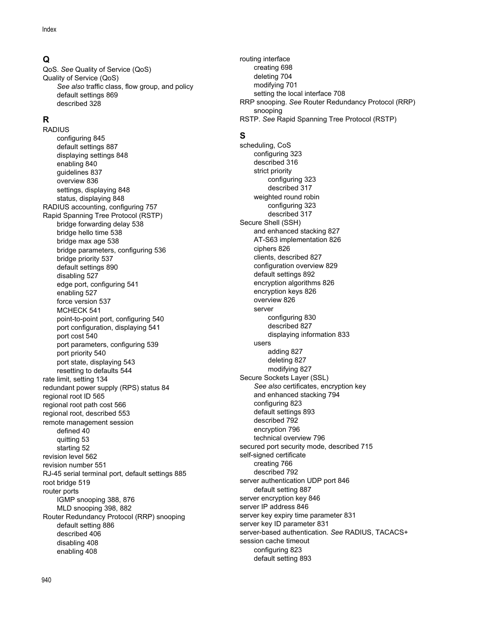 Allied Telesis AT-S63 User Manual | Page 940 / 944