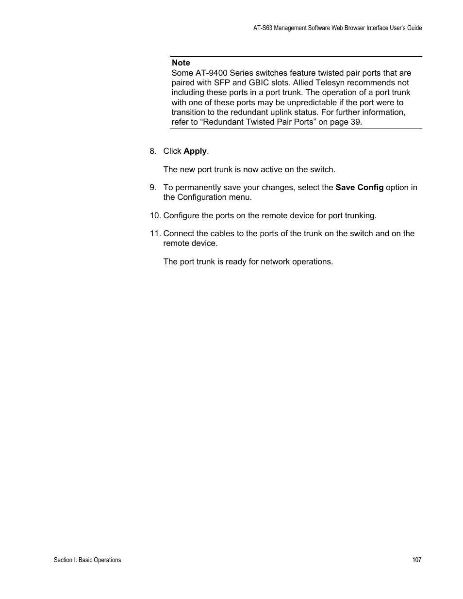 Allied Telesis AT-S63 User Manual | Page 107 / 430