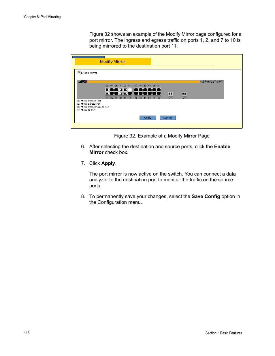 Allied Telesis AT-S63 User Manual | Page 116 / 430