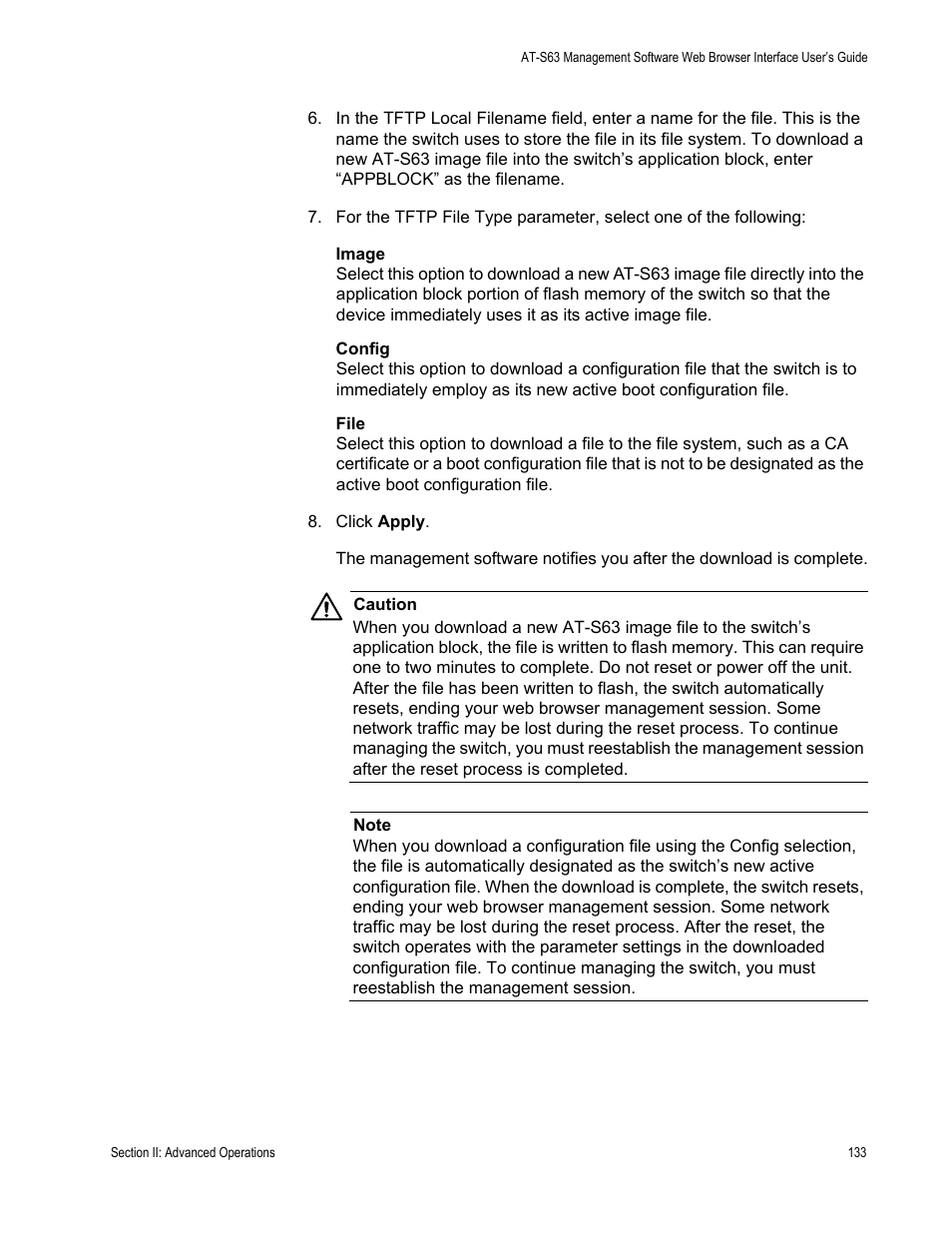 Allied Telesis AT-S63 User Manual | Page 133 / 430