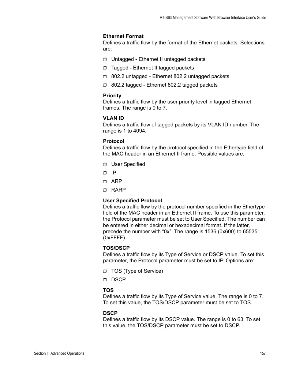 Allied Telesis AT-S63 User Manual | Page 157 / 430