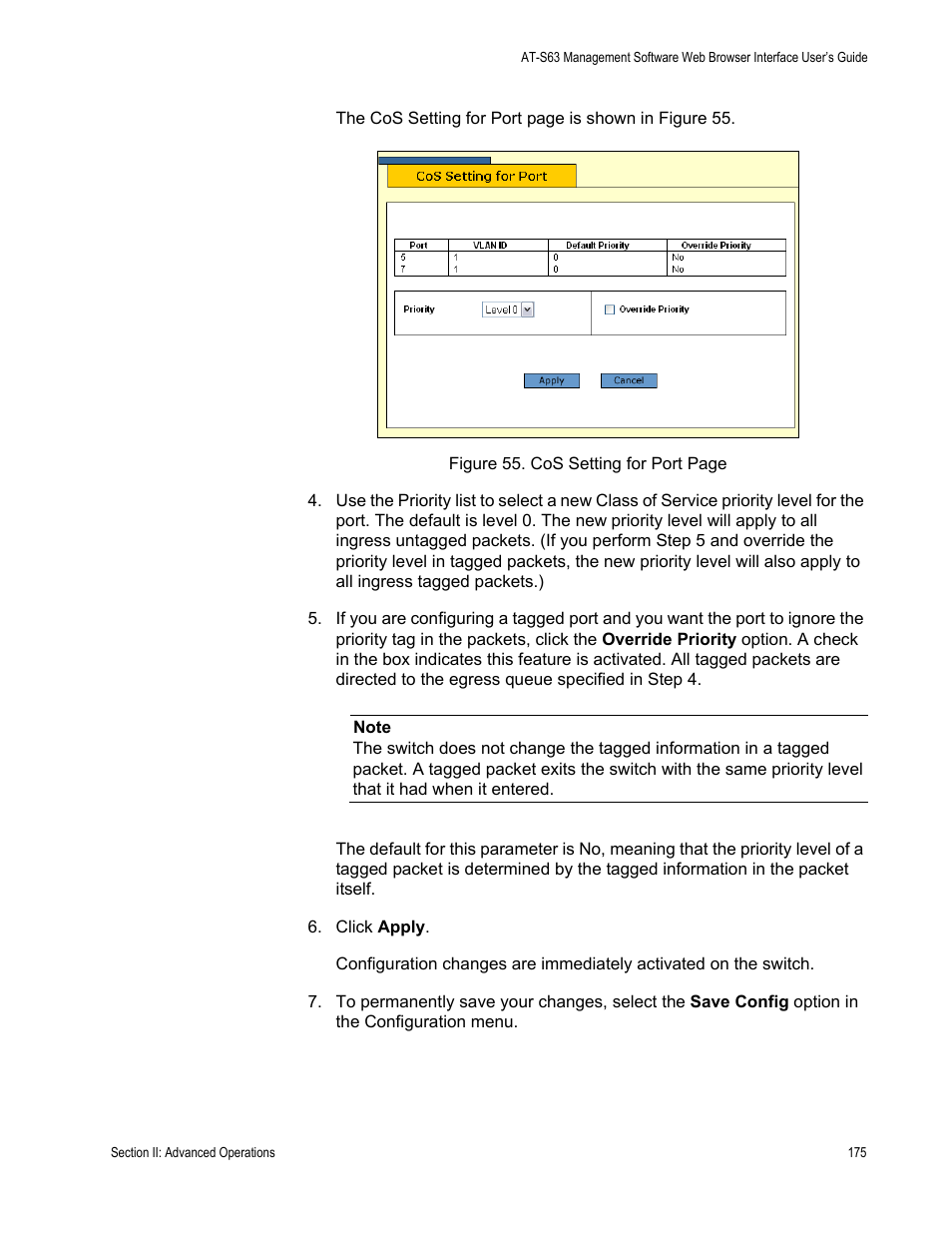 Allied Telesis AT-S63 User Manual | Page 175 / 430