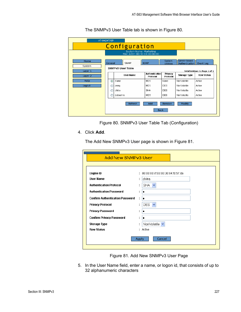 Allied Telesis AT-S63 User Manual | Page 227 / 430