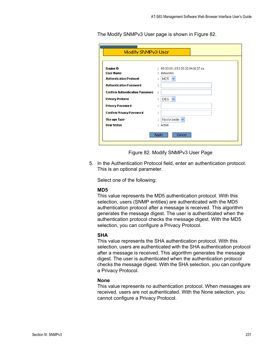 Allied Telesis AT-S63 User Manual | Page 231 / 430