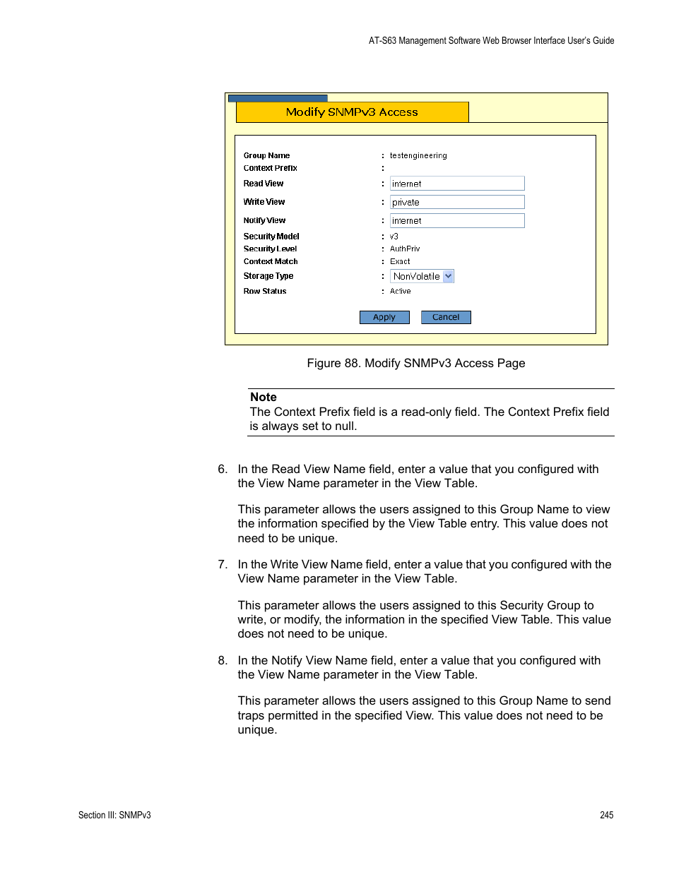 Figure 88 | Allied Telesis AT-S63 User Manual | Page 245 / 430