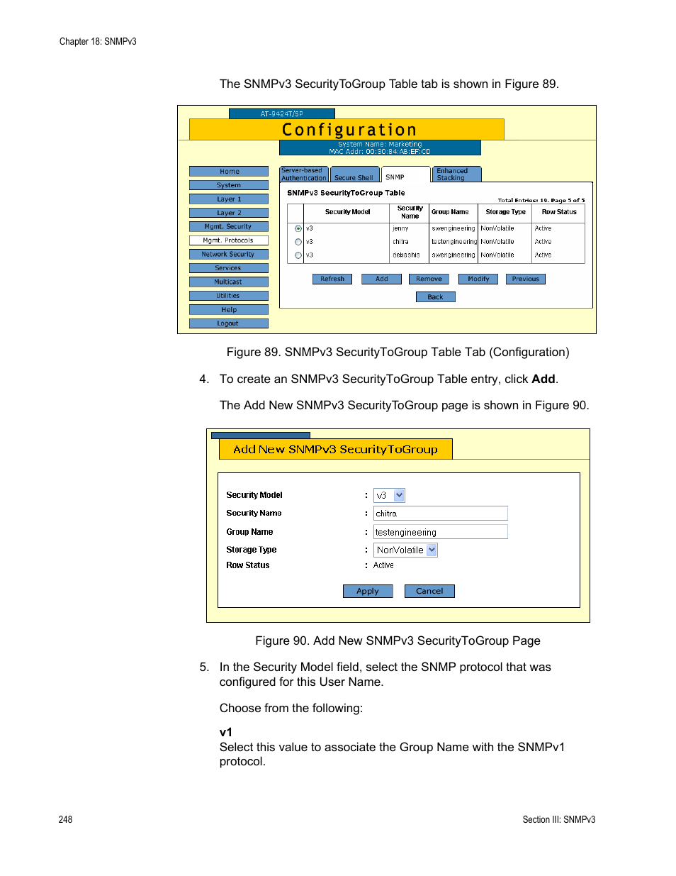 Allied Telesis AT-S63 User Manual | Page 248 / 430