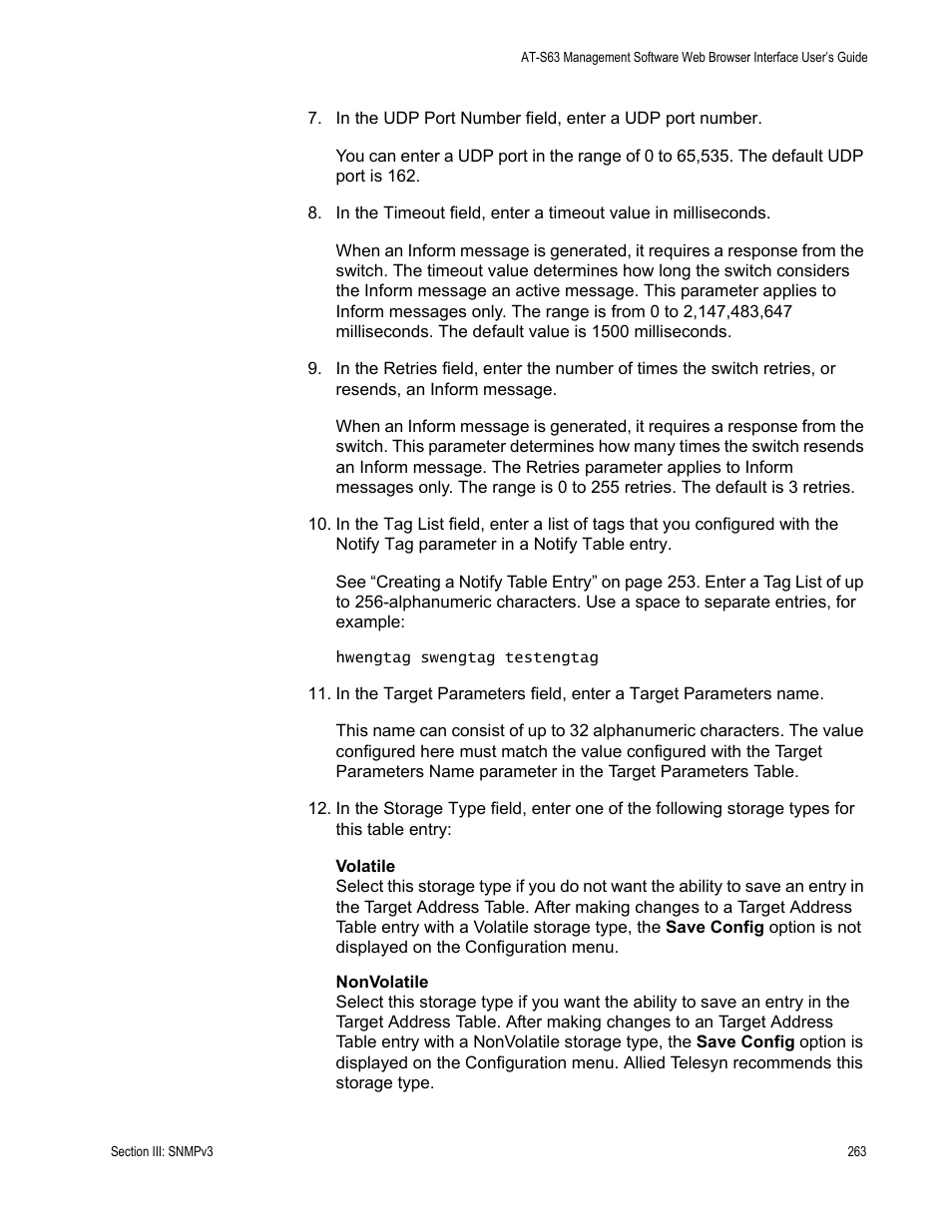 Allied Telesis AT-S63 User Manual | Page 263 / 430